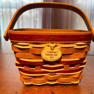 Longaberger 2015 Yuletide Gift Collectible Tree Trimming Basket